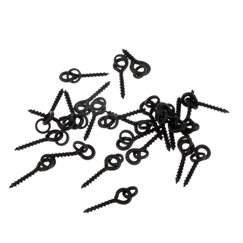 25pcs Carp Boilie Screw with Ring Bait Tool Chod Rigs Fishing Accessories