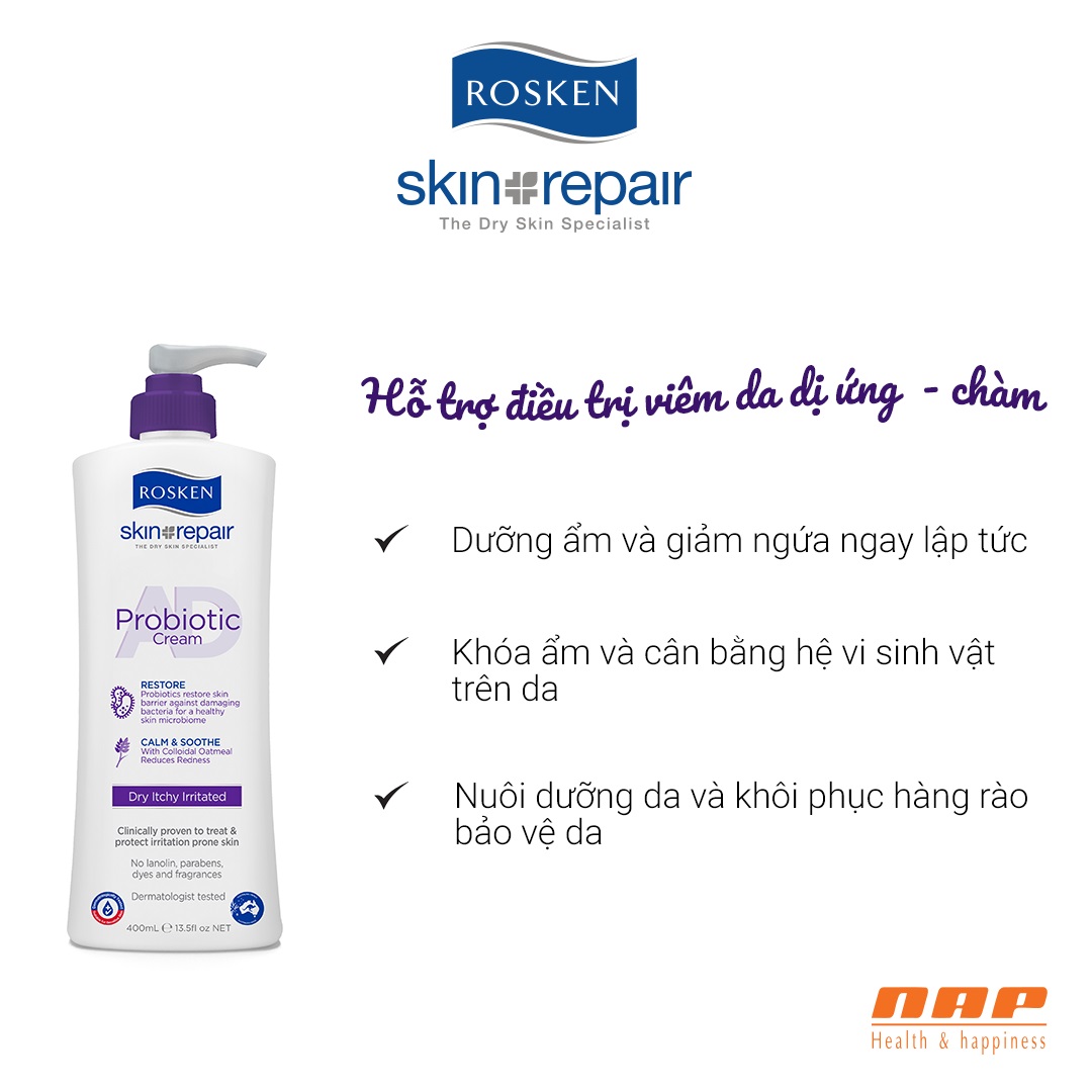 Kem chăm sóc da Rosken AD Probiotic cream 75ml