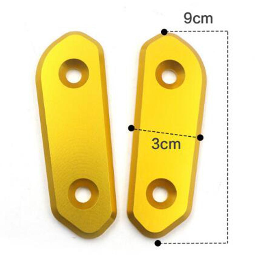Pair Motorcycle Rearview Mirror Adapter Holder Mount Brackets For Yamaha R15