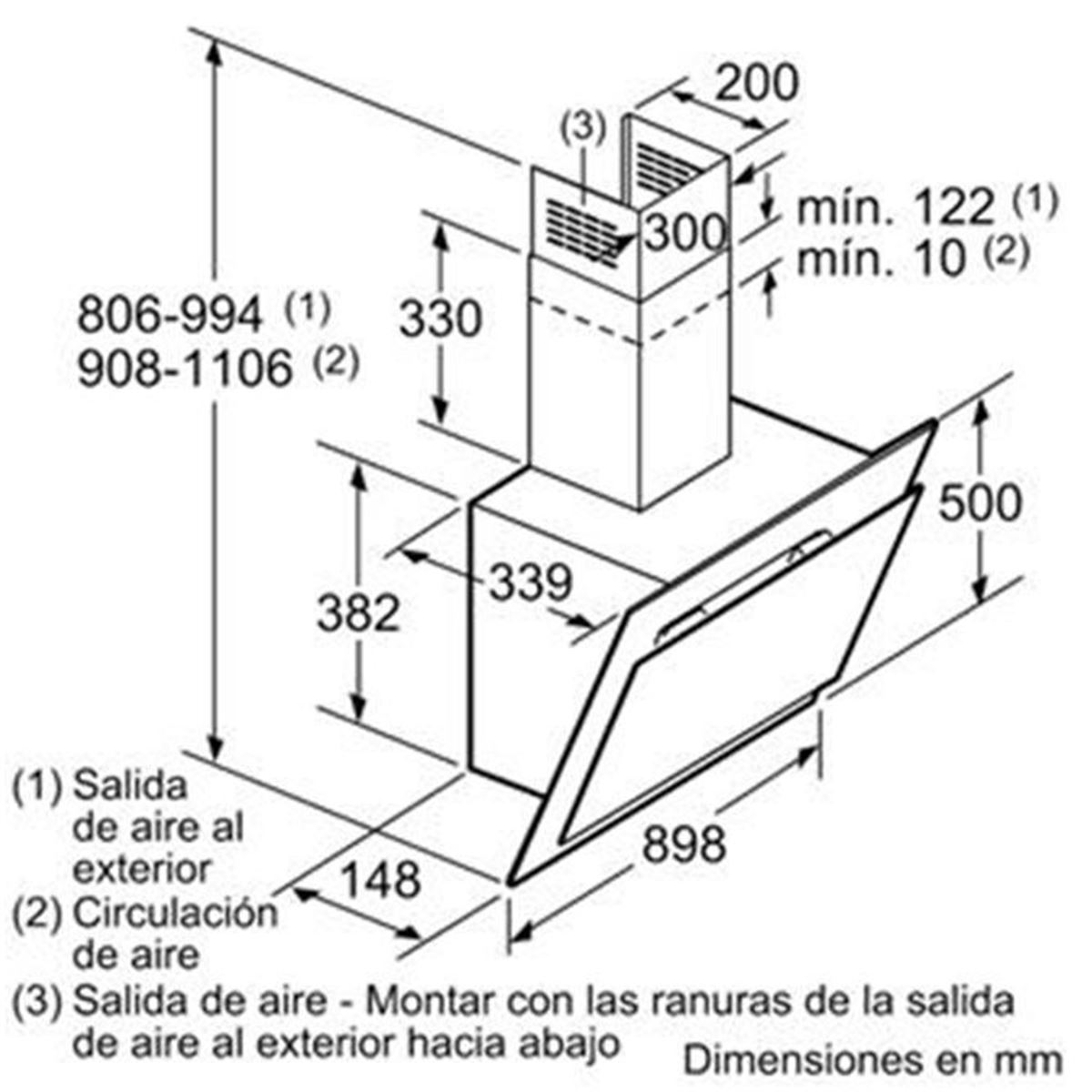 Máy Hút Mùi Bosch DWK97JM60 Thiết Kế Sang trọng - Hàng chính hãng