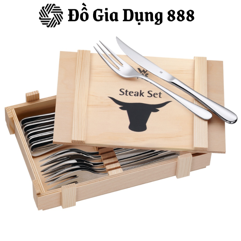 Bộ Dao Dĩa Ăn Bít Tết STEAK 12 Món WMF Chất Liệu Thép Không Gỉ Cromargan, Phong Cách Sang Trọng Tinh Tế - 1280239990