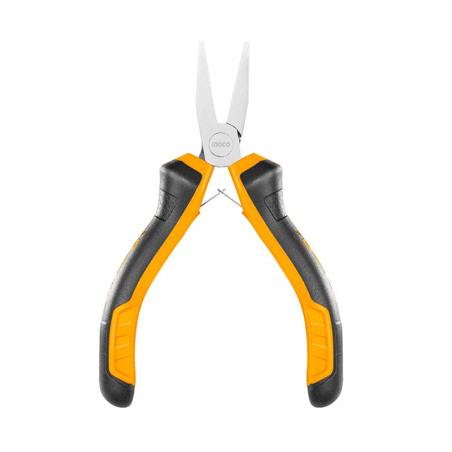Kềm mũi dẹp mini  4.5"/115mm ingco HMFNP08115