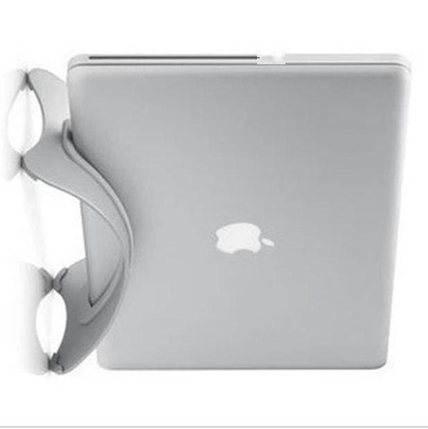 Khuyến mại máy tính xách tay macbook khung dọc hợp kim nhôm di động pro kẹp dọc máy tính giá lưu trữ máy tính để bàn cơ sở