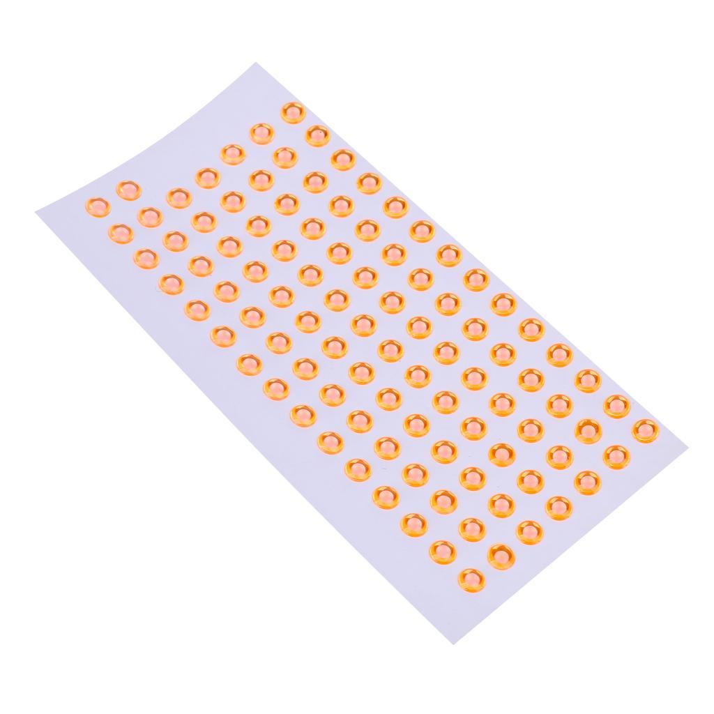 100 Pieces Fishing Lure Eyes Lifelike Realistic Artificial Holographic Fake Eyes Fishing Fly Tying Lures Crafts 5mm DIY