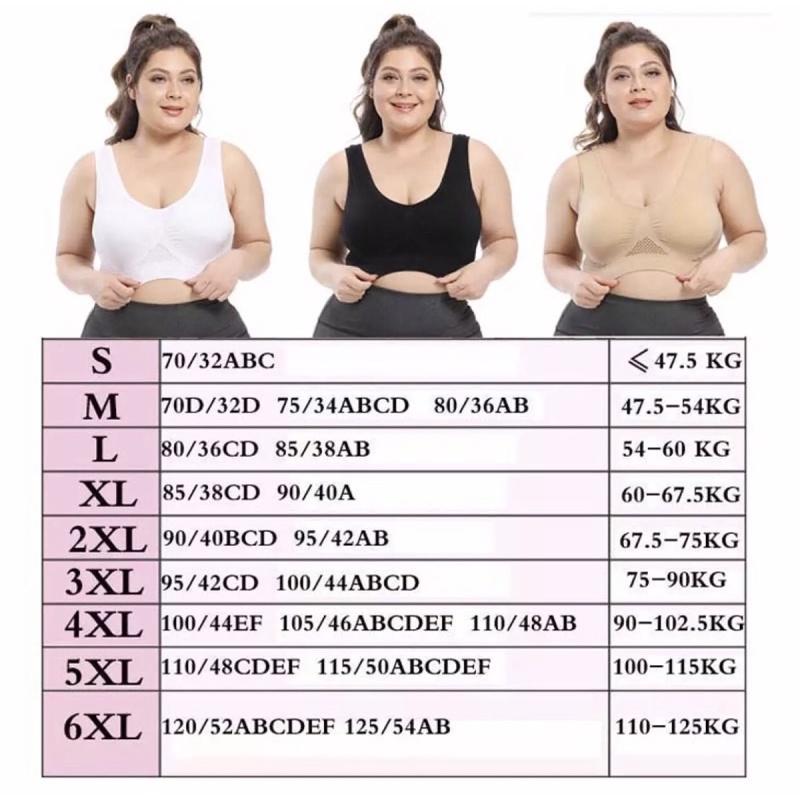Áo Tập Bra Thể Thao BIGSIZE 40-120Kg
