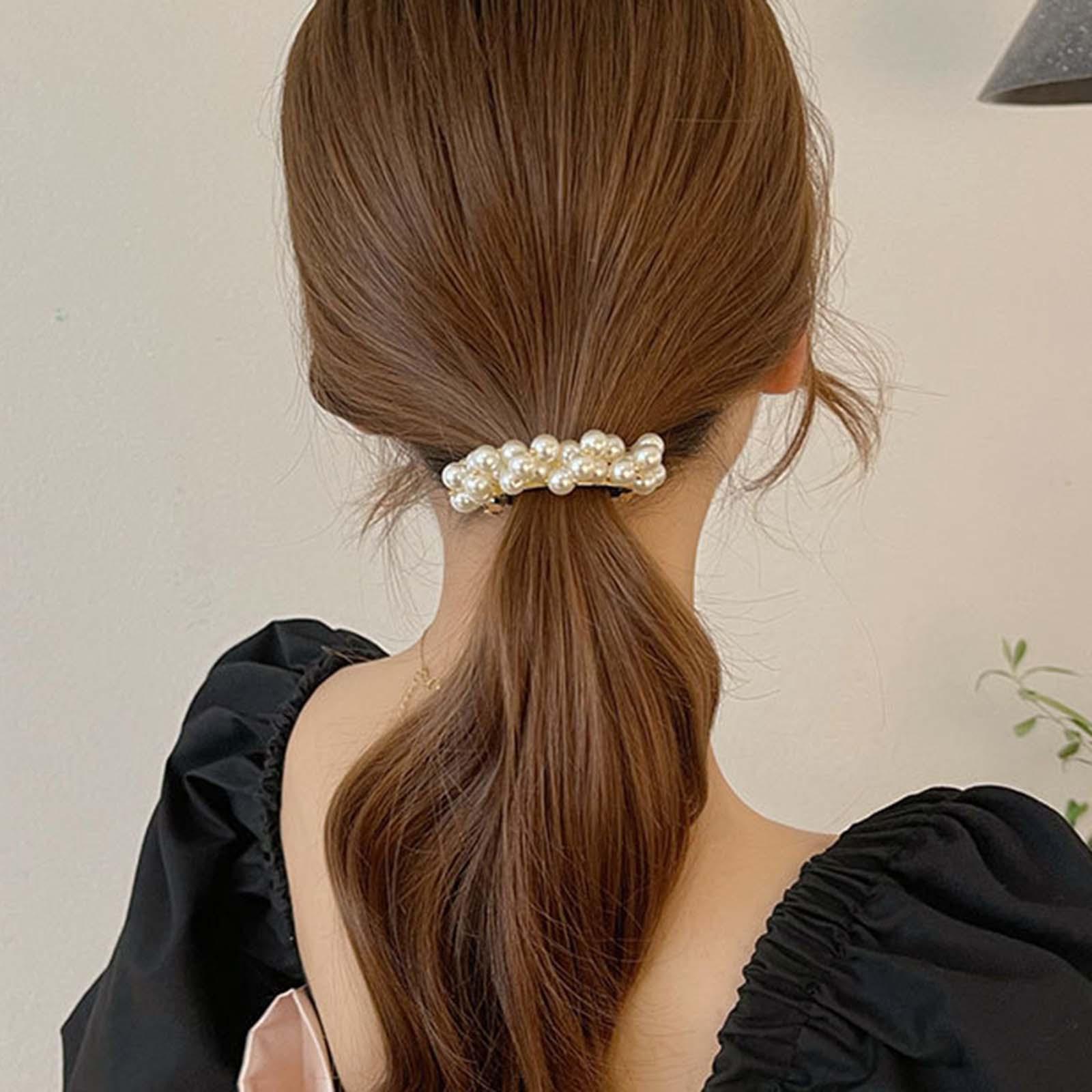 Elegant Pearl Hair Clip for Women Hairpins Accessories Girls Bridal Clips