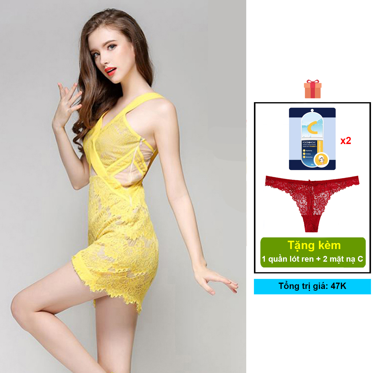 Đầm ren thời trang dáng ôm gợi cảm