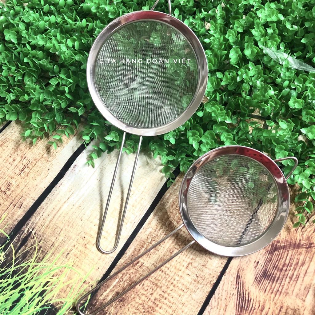 [MỚI] Rây Bột Inox Có Tay Cầm - Combo 2 size 12, 14cm. Chuyên phục vụ Sp Gia dụng, Khuôn làm bánh, Dụng cụ học Sinh, Nhà