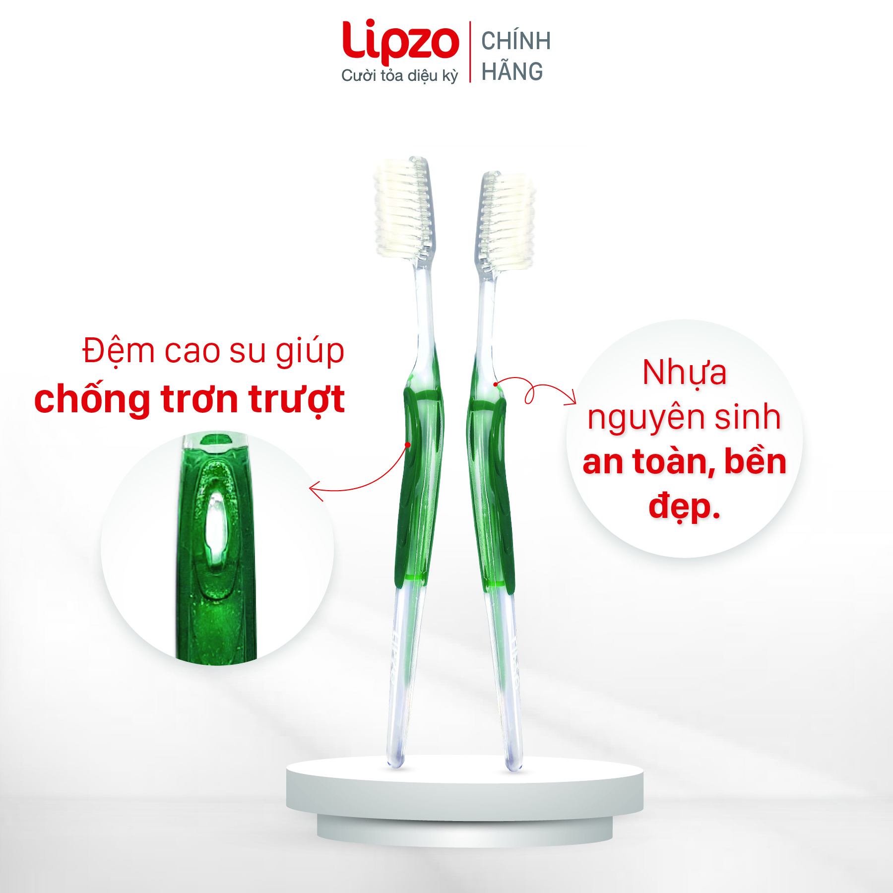 Combo 3 Bàn Chải Đánh Răng LIPZO Pro For Man Công Nghệ Lông Nở Kết Hợp Chỉ Tơ Nha Khoa Dành Cho Nam Giới Mem Răng Yếu