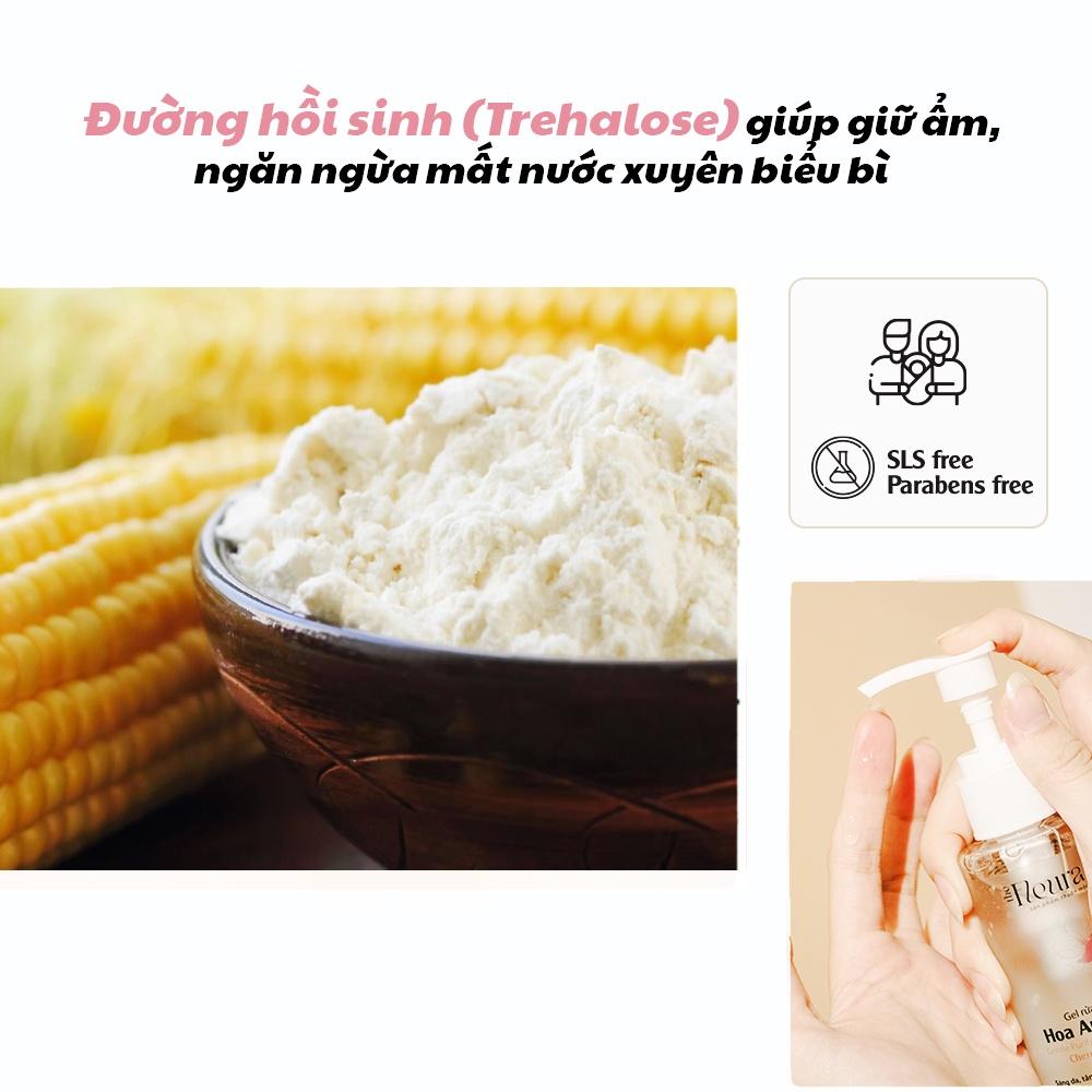 Gel Rửa Mặt Tạo Bọt Dịu Nhẹ Cho Da Dầu Mụn Nhạy Cảm, không chứa xà phòng, gúp sáng da, sản phẩm chính hãng the Fleura