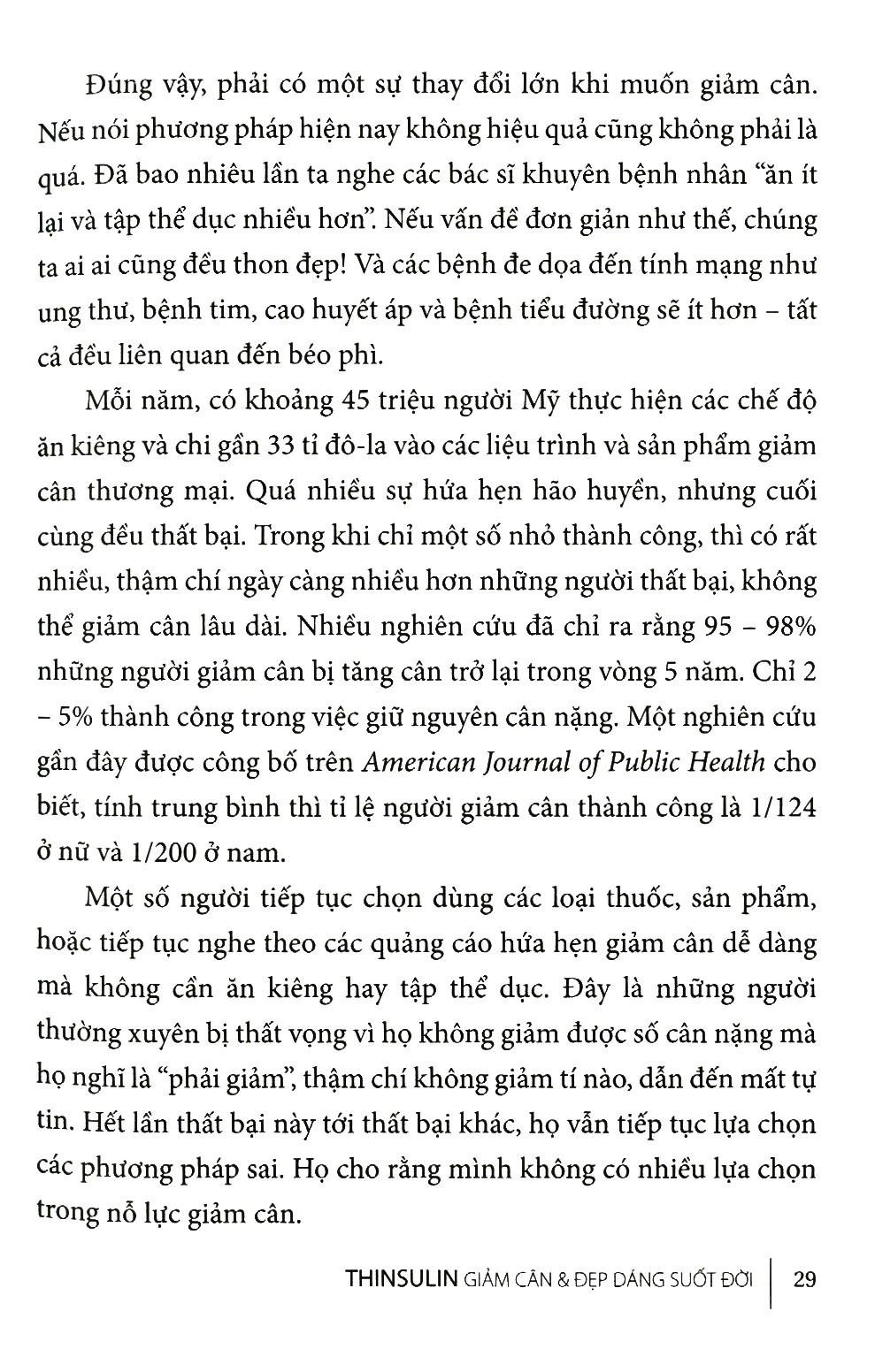 Thinsulin - Giảm Cân Và Đẹp Dáng Suốt Đời (Tái Bản 2023)