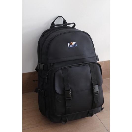 Balo học sinh, sinh viên thời trang unisex với chất dù nhẹ bền - BOM