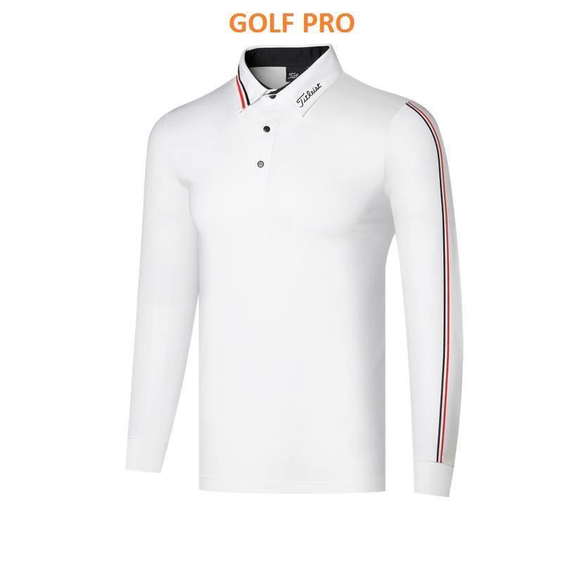 Áo golf nam dài tay thể thao co giãn nhẹ thoáng khí thấm hút mồ hôi chống nắng AD003