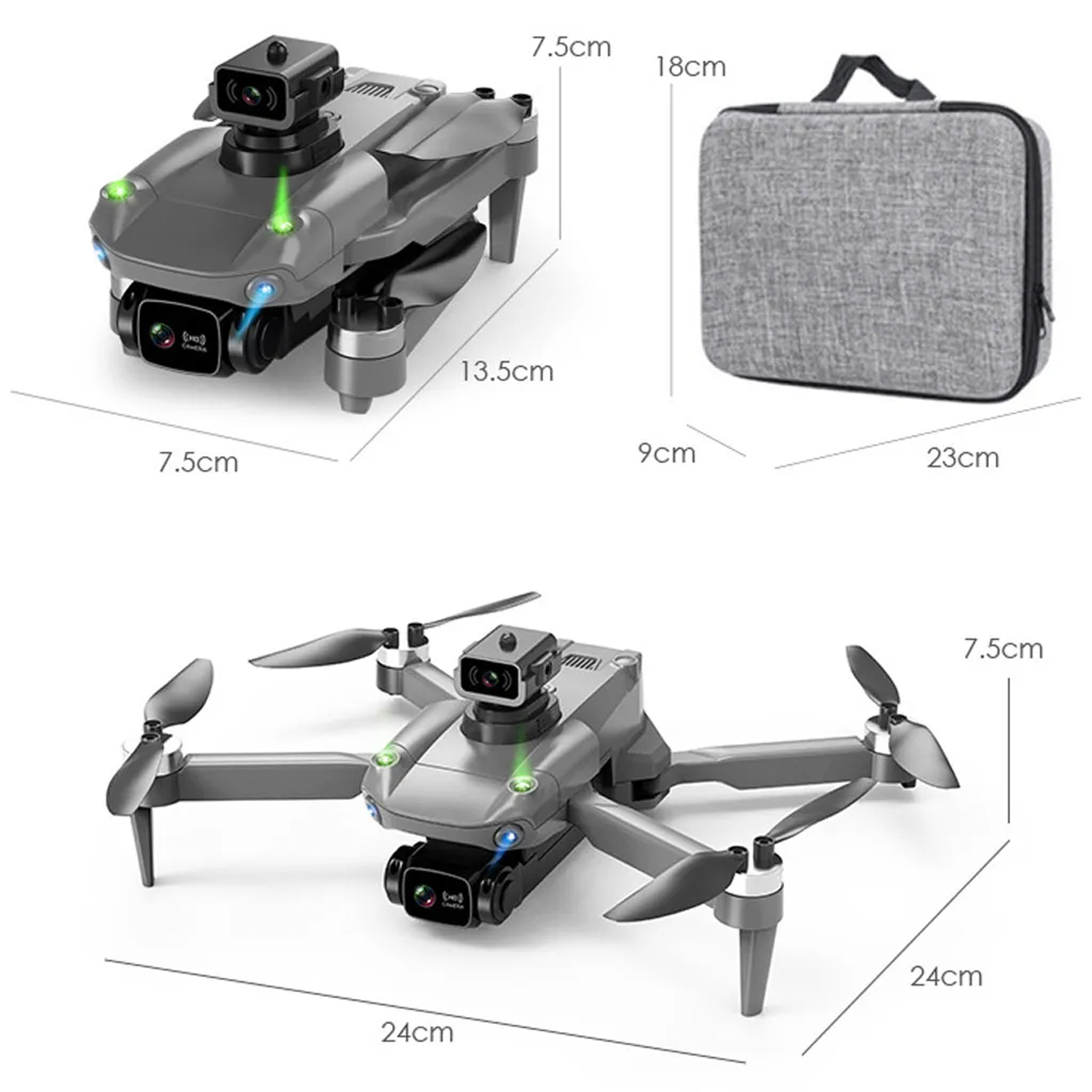 Flycam mini giá rẻ camera kép 4K K998 máy bay điều khiển từ xa drone S11 Pro có cảm biến tránh va chạm, bay 25 phút, truyền hình ảnh trực tiếp về điện thoại, G.P.S tự quay trở về, động cơ không chổi than - hàng chính hãng