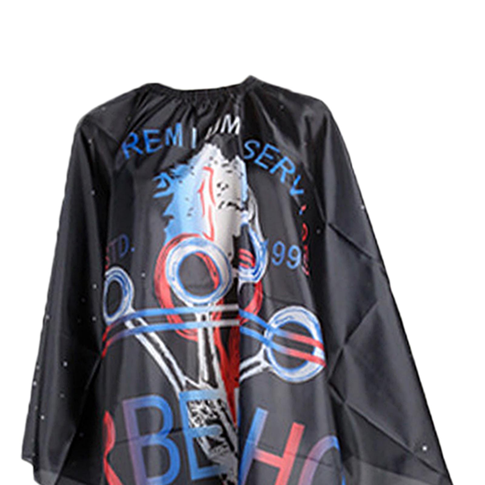 Hair Styling Cape Gown Hair Salon 55 '' x 63 '' Hair Cutting Cape Haircut Hair Beard Barber Gown Adjustable Elastic Collar