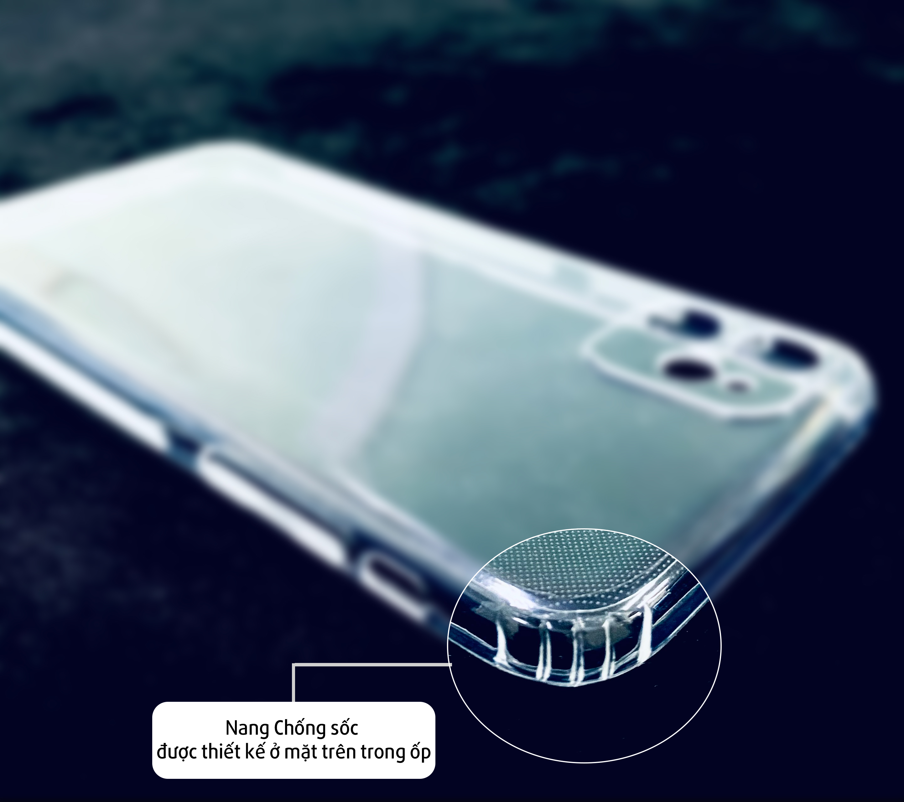 Ốp Lưng CHỐNG SỐC BẢO VỆ CAMERA Cho Điện Thoại IPHONE 11 - Silicone dẻo trong suốt, cạnh viền nhám chống trượt- Hàng Chính Hãng