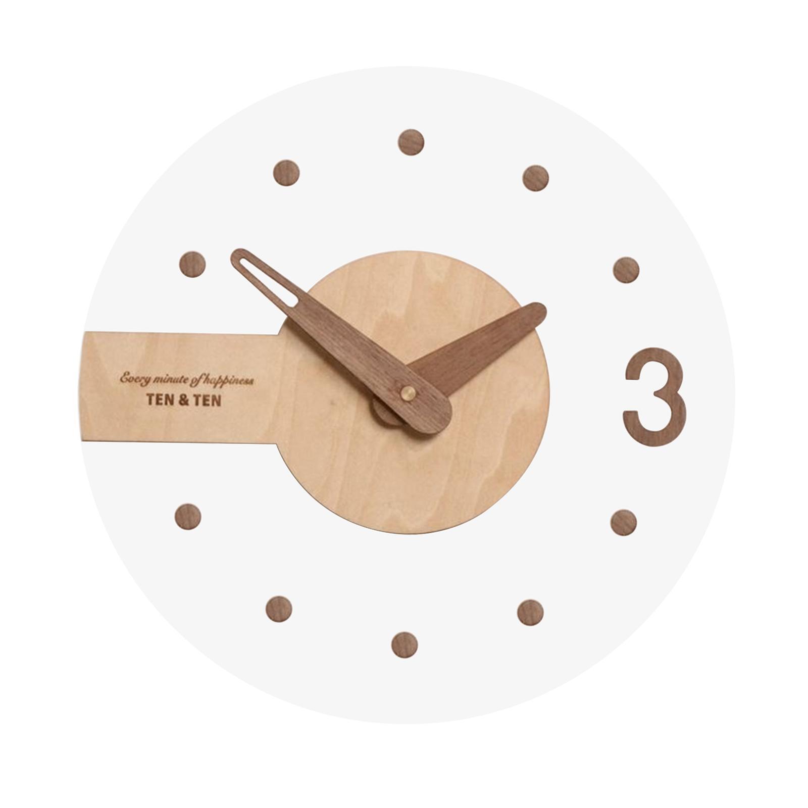 Analog Clocks Battery Operated Wall Hanging Clock for Kitchen Bedroom