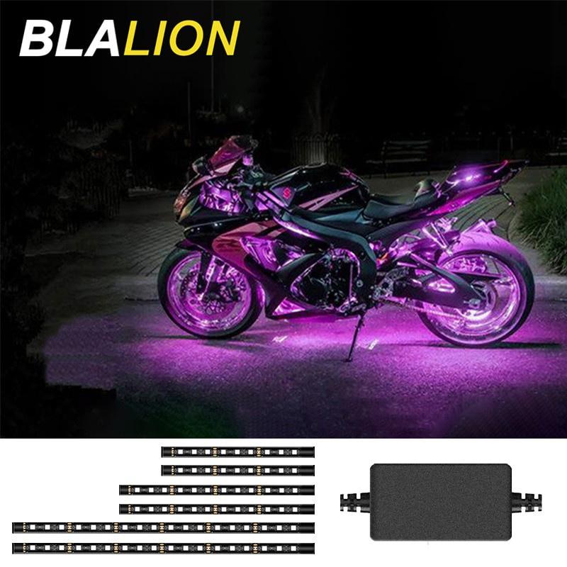 Đèn LED khí quyển cho xe máy Đèn trang trí Điện tử trang trí Miễn phí uốn cong Chống va đập Chống thấm nước Xe tải ô tô đa năng Đèn điều khiển ứng dụng 5050SMD Đèn RGB