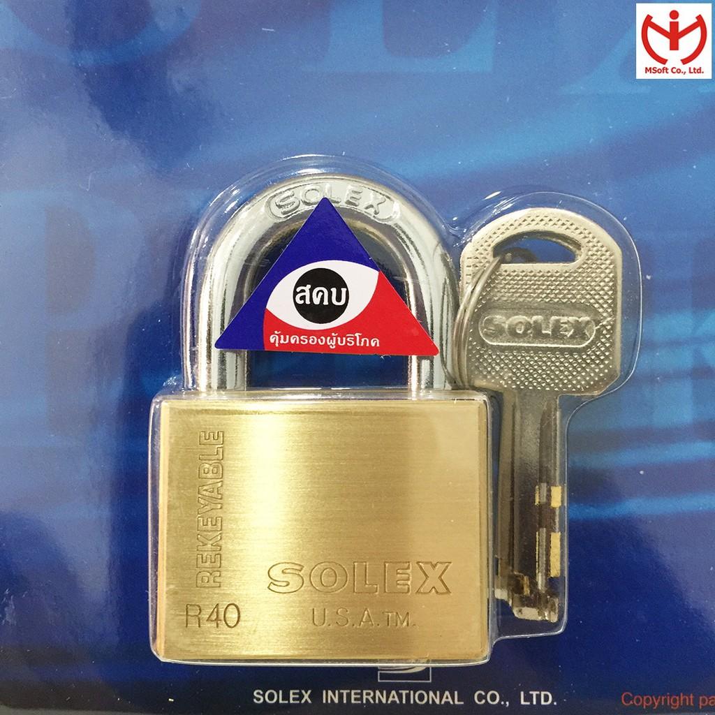 Khóa Solex R40 thân đồng rộng 40mm - MSOFT