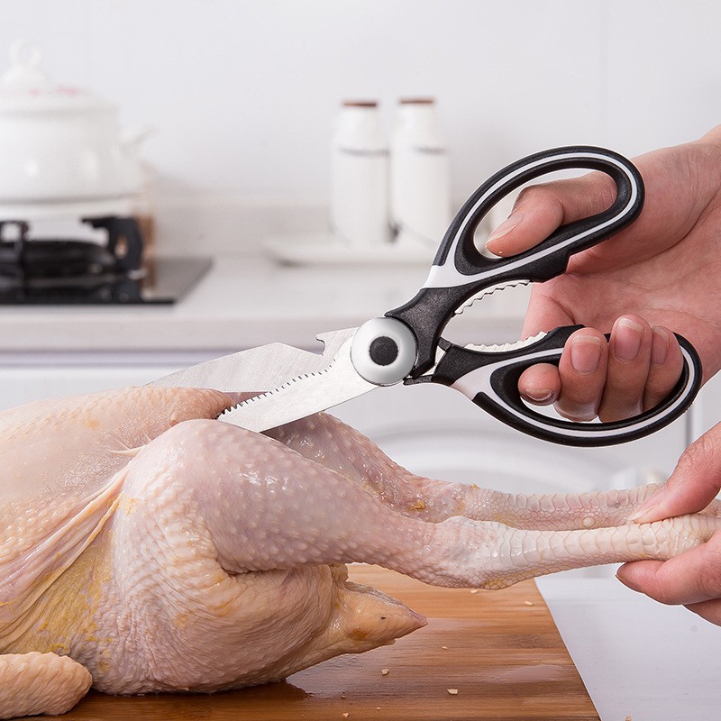 Kéo Cắt Gà, Cắt Vịt Cắt Thực Phẩm Nhà Bếp Inox Đa Năng Cao Cấp Nhật Bản