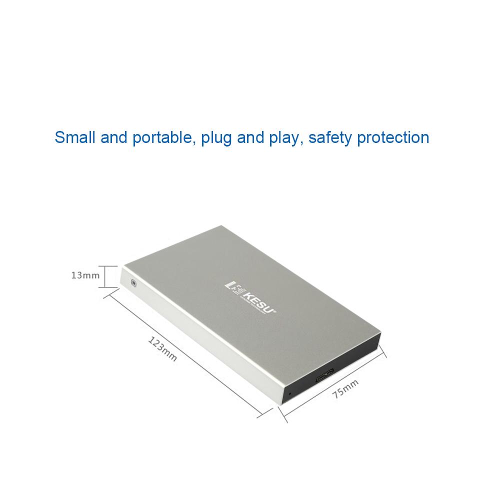 Ổ cứng ngoài di động USB 3.0 HDD cho PC Silvery & 500G