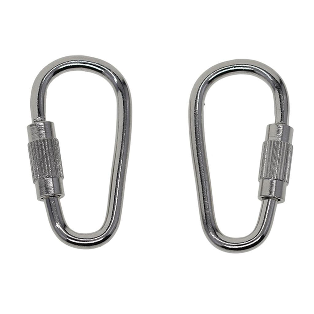 50x Brass Screw Lock Key Chain Key Holder Carabiner Hanging