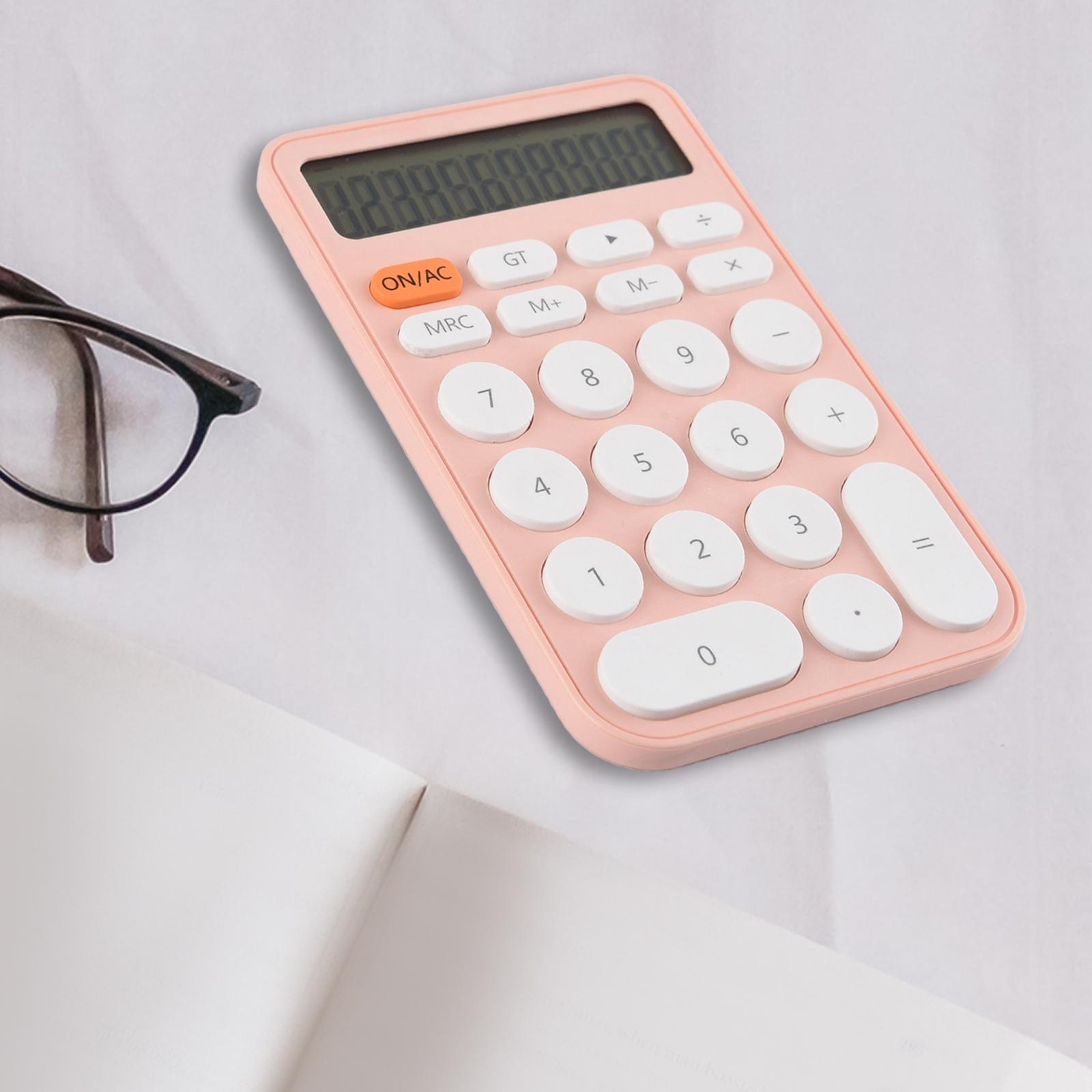 Mini Calculator Muti-Colors School Stationery for Office Students white