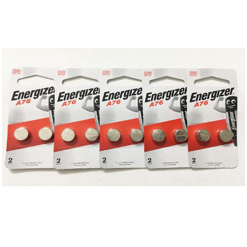 5 vỉ Pin A76 LR44 Energizer Alkaline 1,5V chính hãng (vỉ 2 viên)