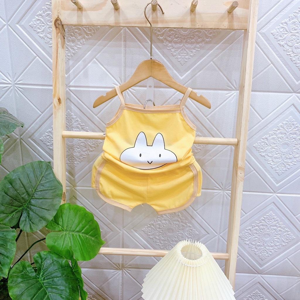 Bộ 2 dây cotton HOA QUẢ ngộ nghĩnh cho bé gái 6-16kg, nhiều màu lựa chọn - BO93