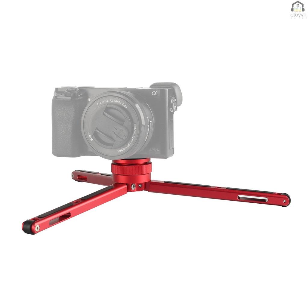 Giá đỡ ba chân bằng nhôm có thể điều chỉnh chiều cao với giao diện 1/4 inch cho máy ảnh DSLR SLR