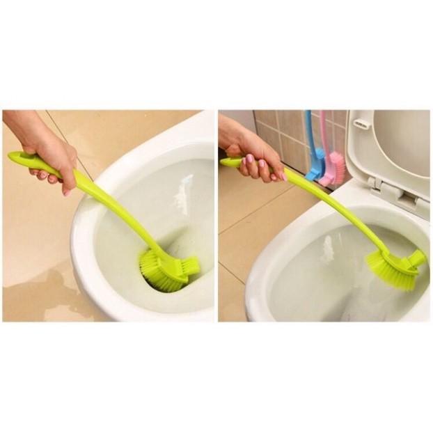 Chổi cọ bồn cầu, nhà vệ sinh toilet 2 đầu đa năng