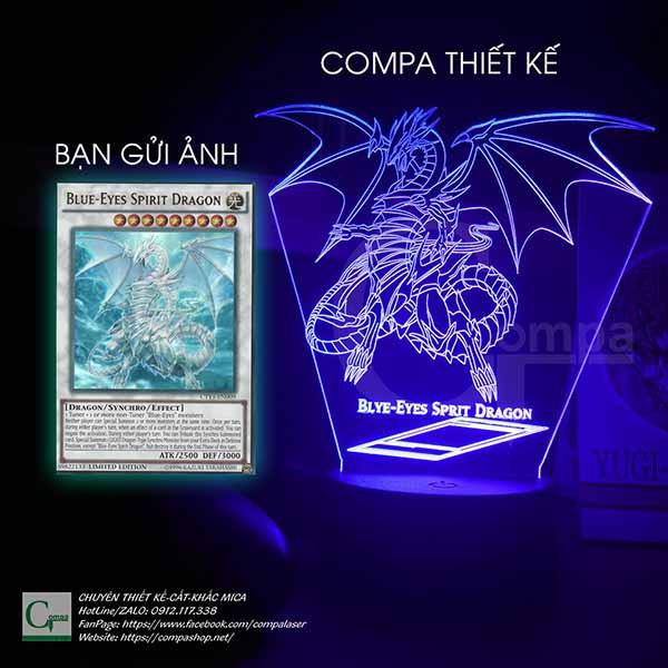 Đèn Ngủ Yugi-Oh Rồng Trắng Mắt Xanh Type 03