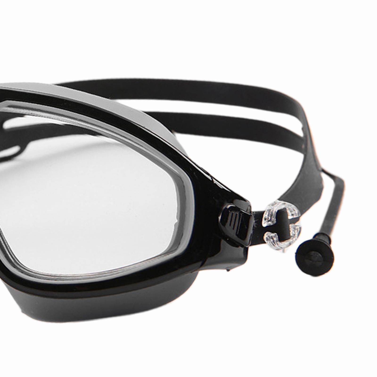 Kids Swim Goggles with Earplug Adjustable for Kids 6-14 Teenagers Boys Girls