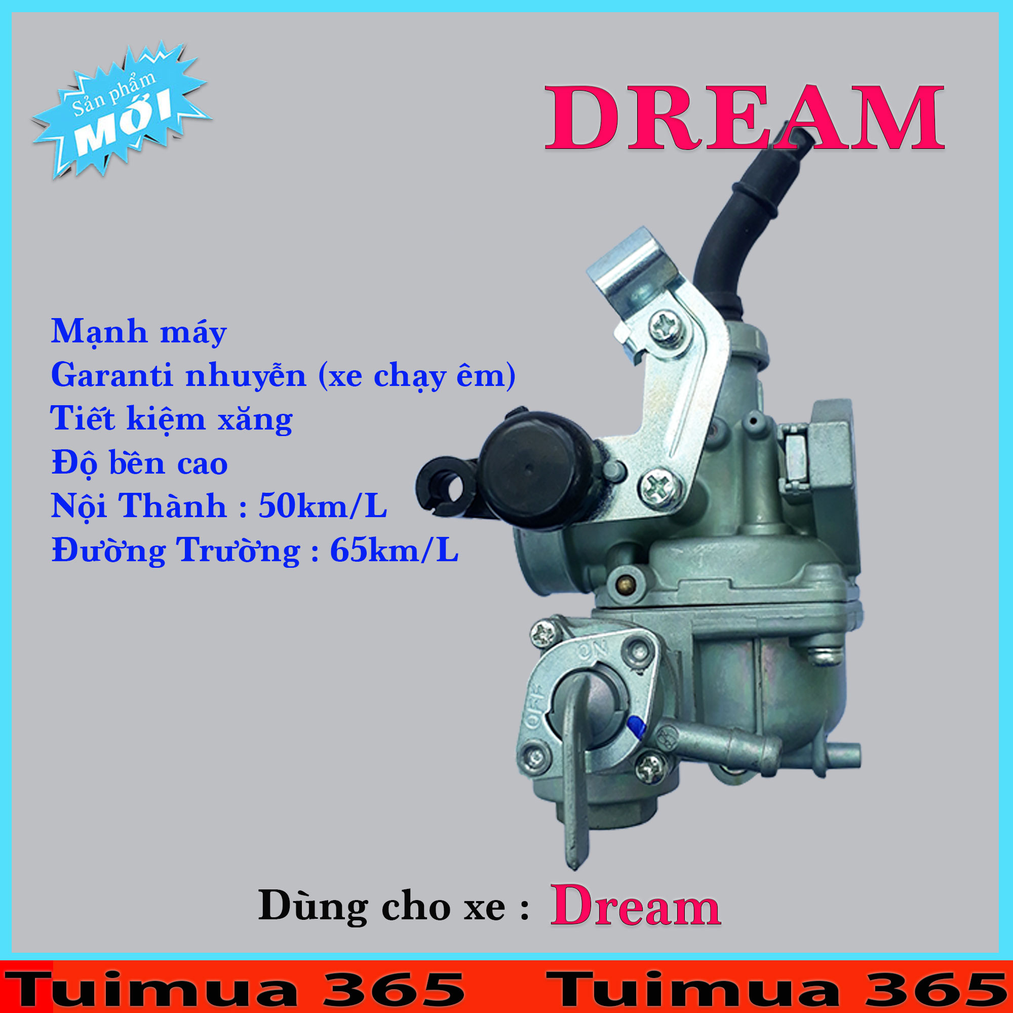 Bình Xăng Con (Bộ Chế Hòa Khí ) dành cho Honda Dream