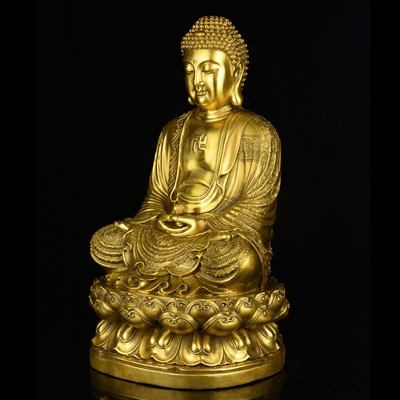 Tượng Thích Ca Mâu Ni Phật bằng đồng thau phong thủy Tâm Thành Phát