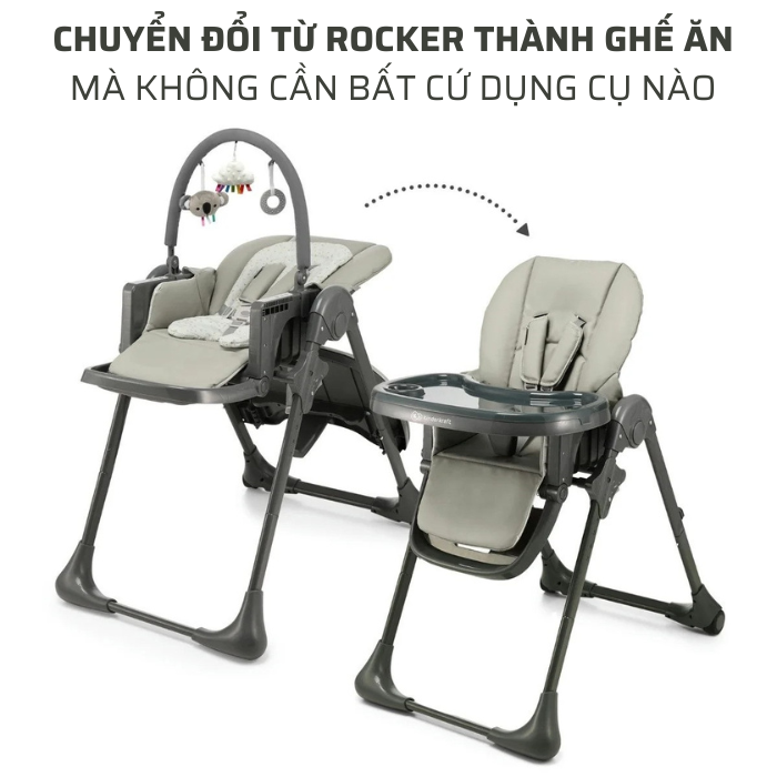 GHẾ ĂN TUMMIE KINDERKRAFT DÀNH CHO BÉ TỪ 0 THÁNG ĐẾN 15KG - HÀNG CHÍNH HÃNG