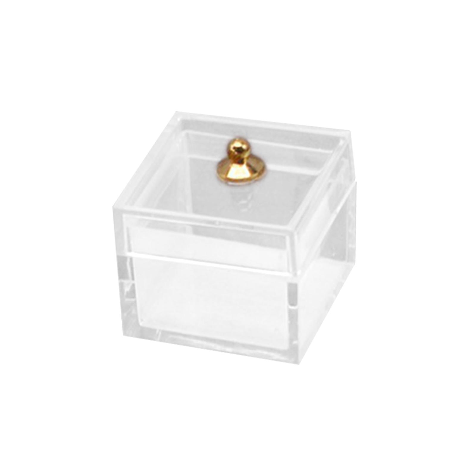 1/12 Doll House Miniature Statue Decoration Jewelry Box Dollhouse DIY Craft Decoration Accessories Miniature Doll Display Case for Handcraft