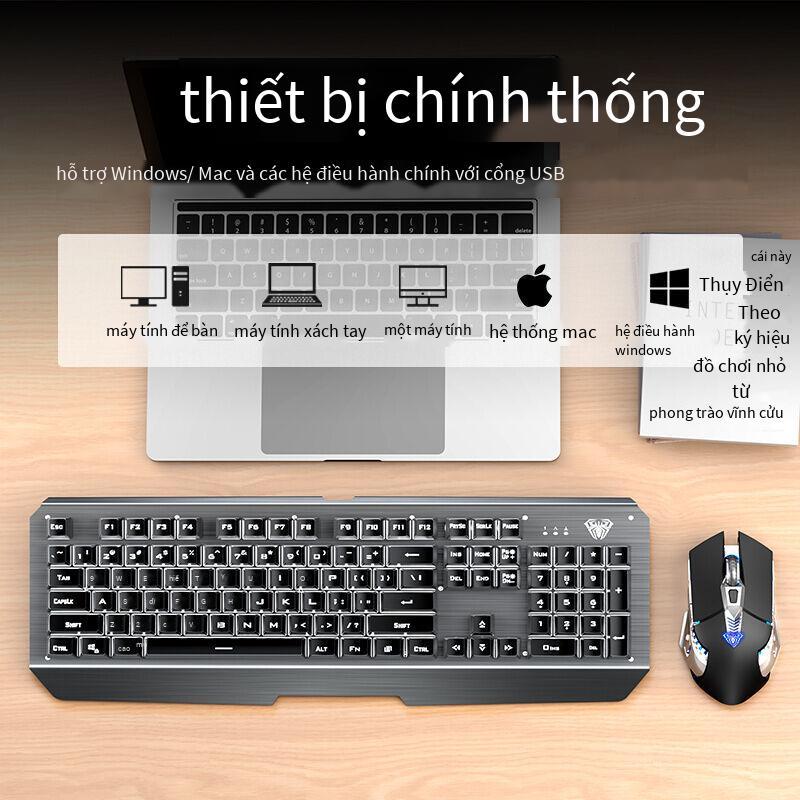 Giao Hàng Nhanh Tarantula T600 Sạc Không Dây Bộ Bàn Phím Và Chuột Chơi Game Cơ Dạ Quang Không Dây Bộ Bàn Phím Và Chuột