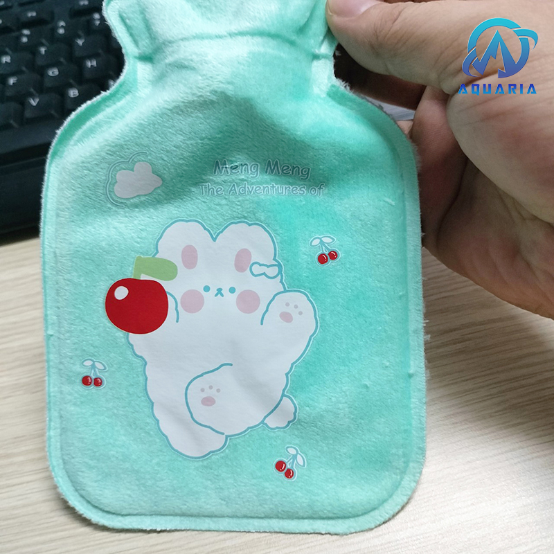 Túi Chườm Nóng Lạnh Bọc Nhung Giữ Nhiệt Đa Năng Chườm Bụng Hiệu Quả 350ml