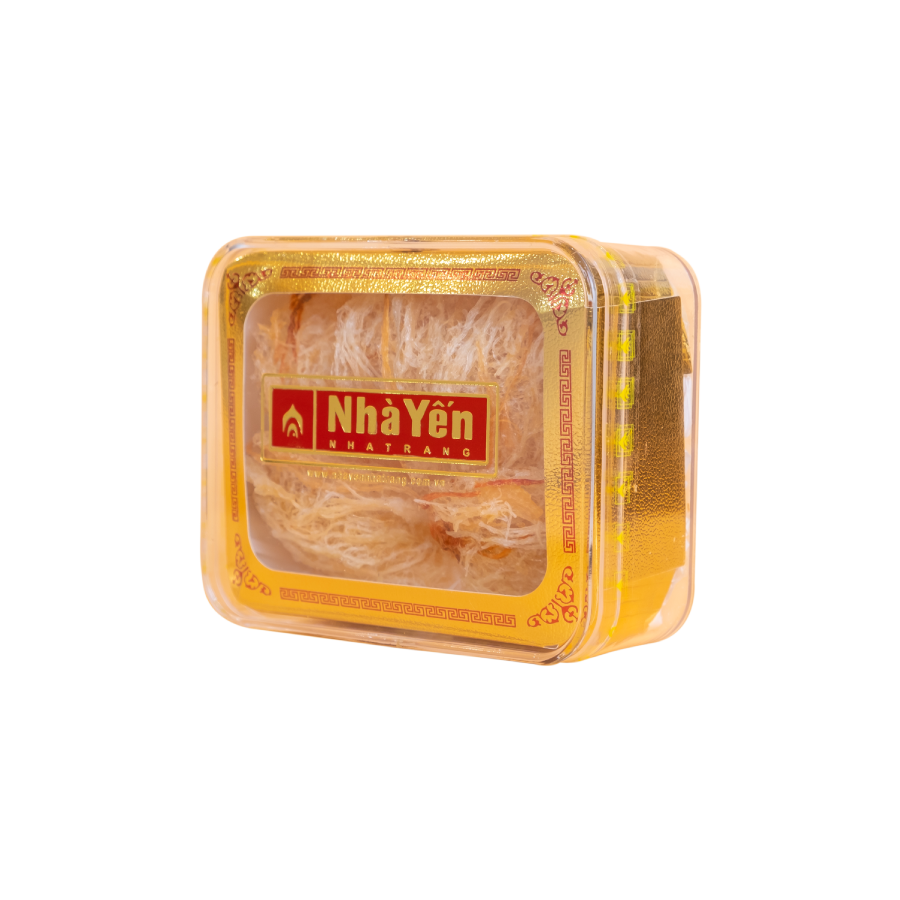 Tổ Yến Hồng Tinh Chế - Nhà Yến Nha Trang - Loại Chất Lượng - Hộp 50 Gram - Tổ Yến Sào Tinh Chế - Hàng Chính Hãng