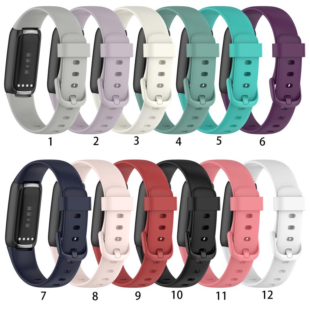 Mềm Dây Đeo Thay Thế Chất Liệu Silicon Thiết Kế Nhiều Lỗ Thời Trang Cho Fitbit Luxe