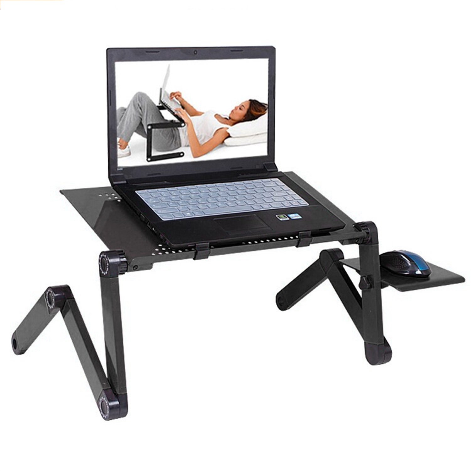 Giá đỡ thông minh 360° Foldable Laptop Desk màu đen