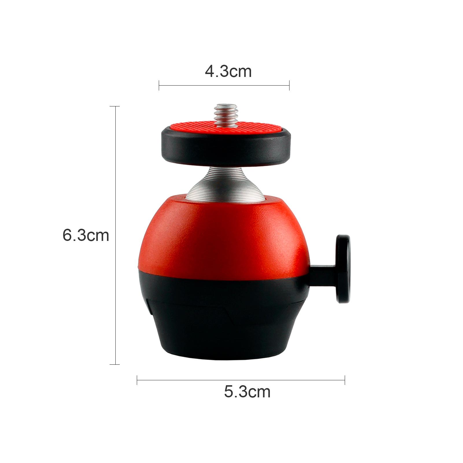 Giá đỡ chân máy ảnh đầu bi mini công nghệ CNC xoay 360 ° với giao diện 1/4 inch đa năng cho máy SLR DSLR