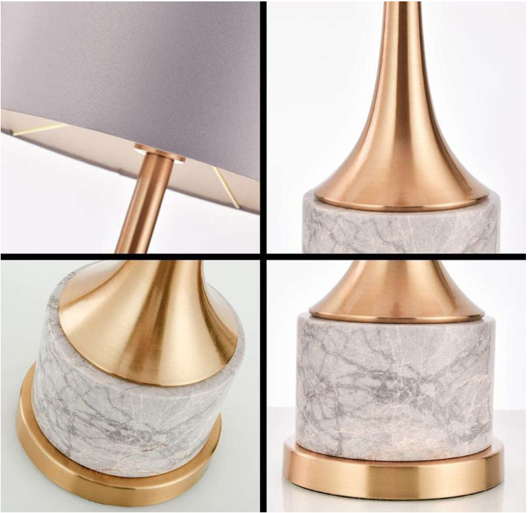 Đèn ngủ T Bourgie Marble Golden