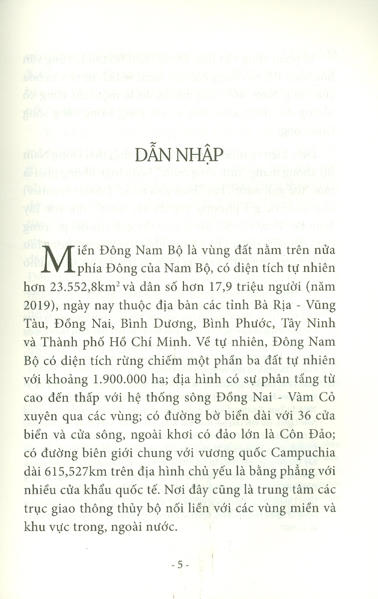 Xã Hội Đông Nam Bộ Từ Khởi Thủy Đến Đầu Thế Kỷ XXI