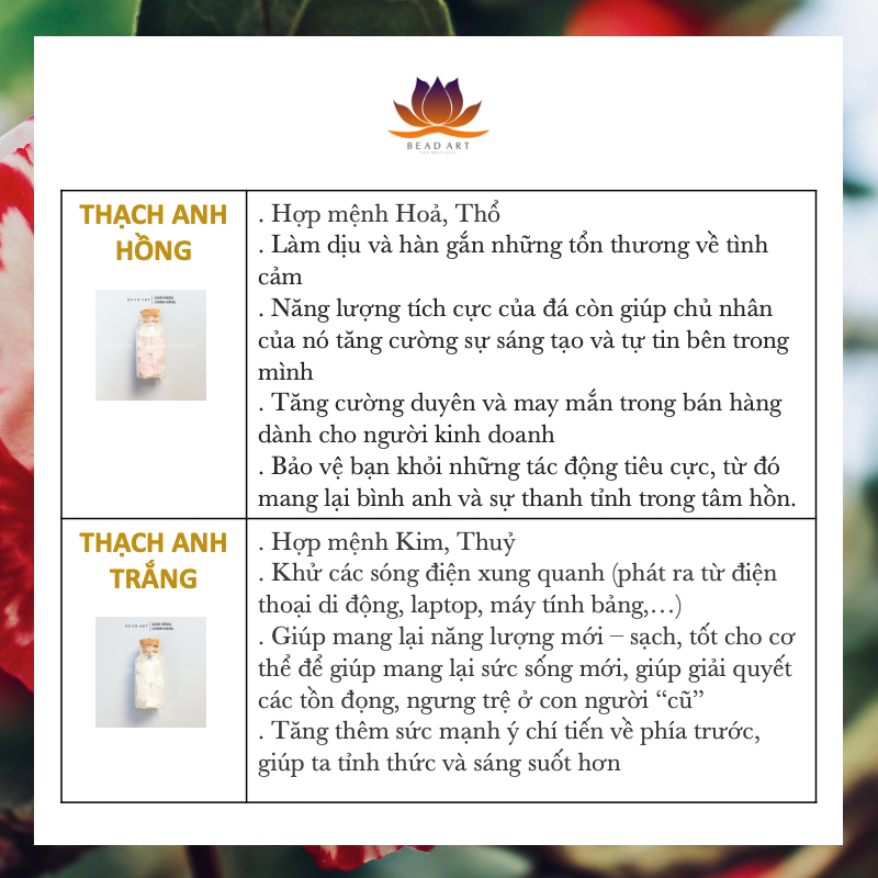 Hũ Đá Thạch Anh Trắng, Đá Thanh Tẩy Nạp Năng Lượng, Đá Phong Thủy, Tarrot, Nhiều Màu Sắc 01 - Bead Art