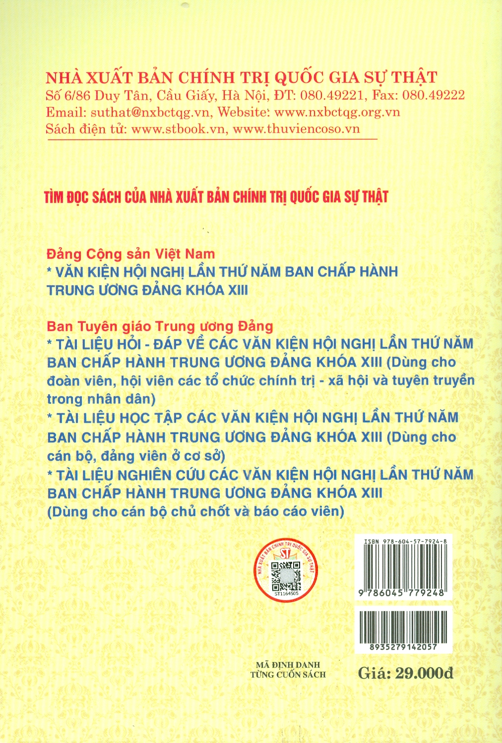 Những Nội Dung Cơ Bản Và Mới Trong Các Nghị Quyết Lần Thứ Năm Ban Chấp Hành Trung Ương Đảng Khóa XIII