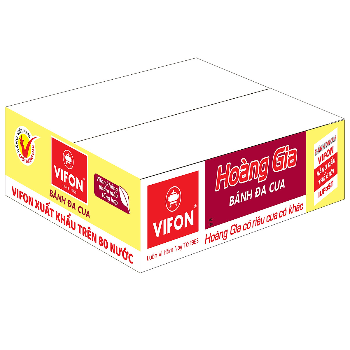 Thùng 18 Bánh Đa Cua HOÀNG GIA VIFON