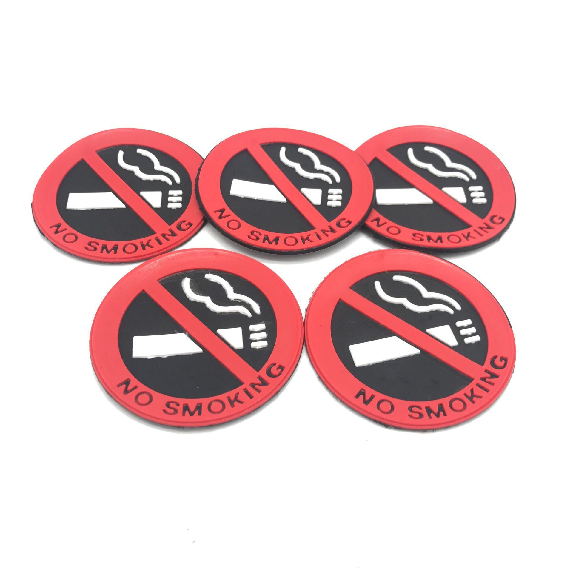 5 Chiếc Không Hút Thuốc Xe Ô Tô Dấu Hiệu Màu Đỏ Vinyl Dán Cấm Cảnh Báo Logo Decal Dán Cho Xe Hơi Tự Động tạo Kiểu Phụ Kiện Trang Trí