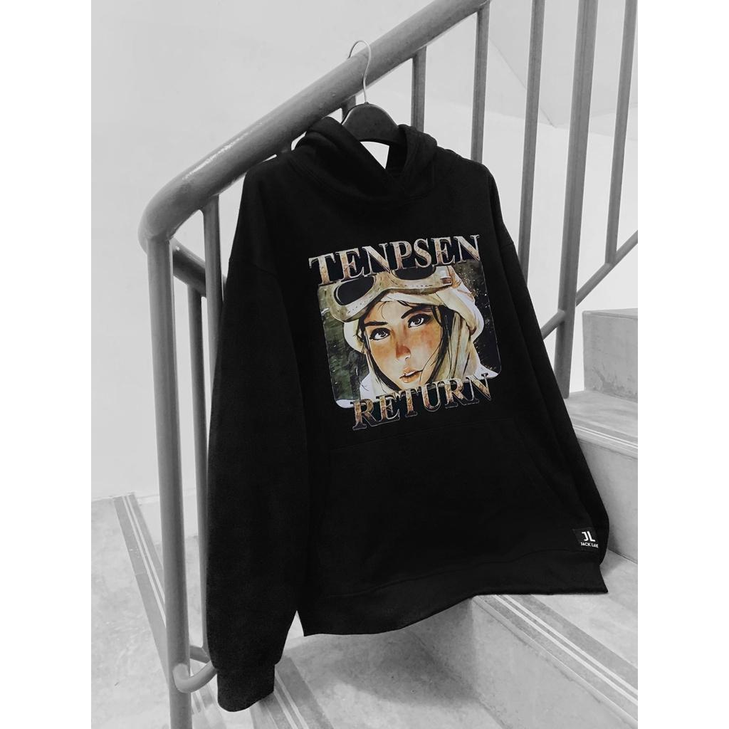Áo Hoodie JL Oversize Return, JACKLANE, Áo nỉ chui đầu Unisex Jack Lane